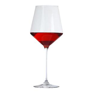 一体成型菱形勃艮第红酒杯醒酒器水晶玻璃高脚杯葡萄酒杯套装家用