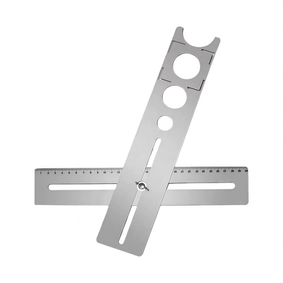 瓷砖开孔定位器万向可调节尺子