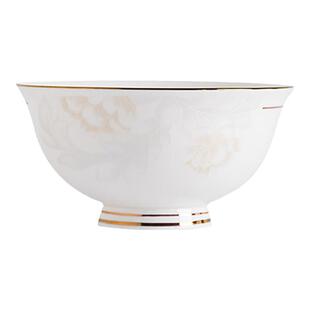 景德镇陶瓷餐具碗家用法式防烫高脚碗4/6/10个装现代米饭碗微波炉