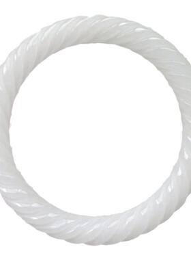 新疆麻花形昆仑白玉正品石头手镯