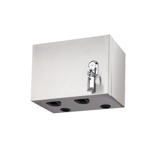 304不锈钢户外防水电箱空开盒带锁防盗盒汽车充电配电箱室外明装