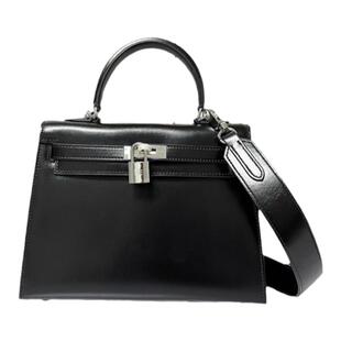 2025流行大牌凯莉包女二代鳄鱼纹高级感BOX真皮手提包单肩斜挎包