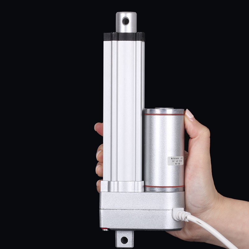 x静音电动推杆伸缩杆低噪音工业12V大推力小型伺服电动缸重载电机