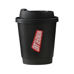 一次性网红全黑色双层中空加厚外带咖啡杯热饮防烫防漏纸杯定制