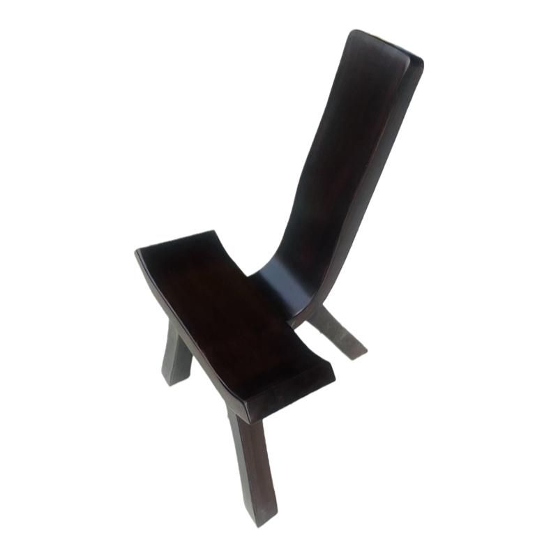 红木三脚椅全实木靠背椅花梨木家用换鞋椅实木钩鱼椅酸枝色厂直销