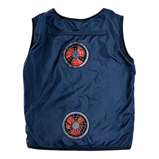 夏季防暑降温空调服带风扇的衣服路政工地作业制冷轻薄马甲男女款