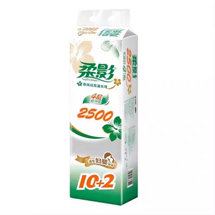 心相印柔影卫生纸妇婴卷纸家用实惠装厕纸4层大长卷无芯卷纸柔软