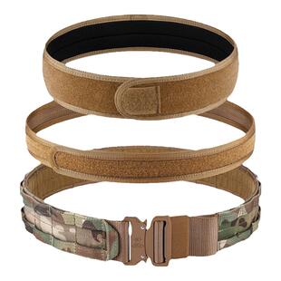 VOTAGOO Ronin浪人腰带2英寸MOLLE战术腰带 内外腰封眼镜蛇扣迷彩