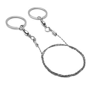 手拉线锯随身便携钢丝锯户外绳锯荒野求生锯不锈钢锯野外生存用品