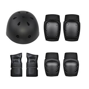 balka成人青少年儿童滑板护具6件套轮滑运动防护头盔护手护肘护膝