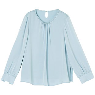 【醋纤混纺】美丽客栈2025秋冬新款大码女装法式通勤优雅洋气上衣