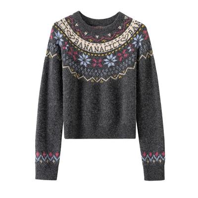 BANANACICI新款费尔岛提花毛衣