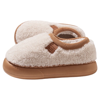 杜晨全包跟毛绒棉拖鞋男女款室内防滑保暖加绒懒人厚底家居鞋MX65