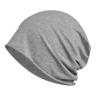 空调房薄款套头帽男女棉卷边单边层产妇月子包头帽化疗帽堆堆帽子