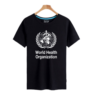 世界卫生组织WHO联合国周边可定制团队公益宣传短袖T恤衫男女半袖