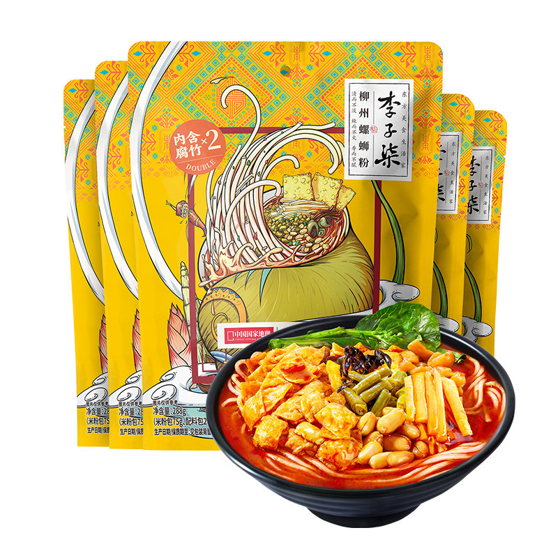 李子柒地道柳州味螺狮粉料足味浓