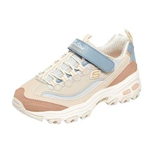 斯凯奇春季童鞋女童休闲运动鞋中大童熊猫鞋魔术贴厚底儿童老爹鞋