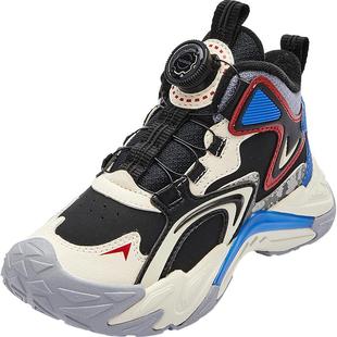 巴拉巴拉童鞋儿童运动鞋加绒男童户外鞋秋冬防滑旋钮扣鞋子潮舒适