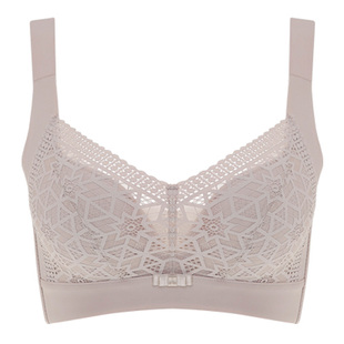 蕾丝性感大胸美睫显小收副乳聚拢文胸宽肩带侧收内衣胸罩世家2092