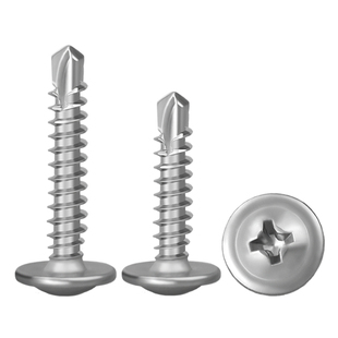 沪心410不锈钢大扁头钻尾螺丝自攻自钻燕尾丝华司螺丝钉M4.2M4.8