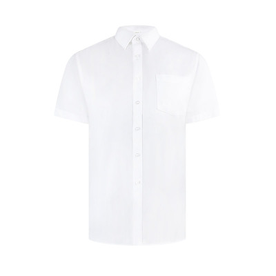 【免烫】Giuseppe/乔治白夏季男士短袖衬衫商务职业半袖纯白上衣