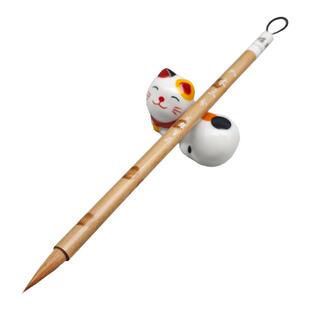 文耀笔庄 辽尾狼毫 原大二王小行书手札尺牍楷书行书毛笔书专业级