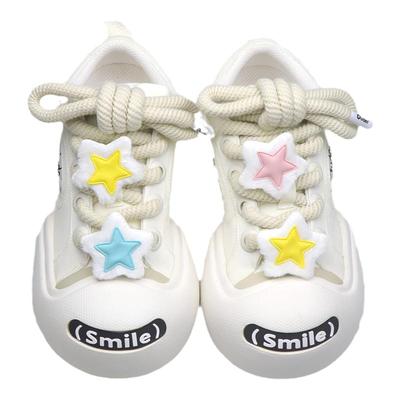 毛绒五角星鞋带扣配饰