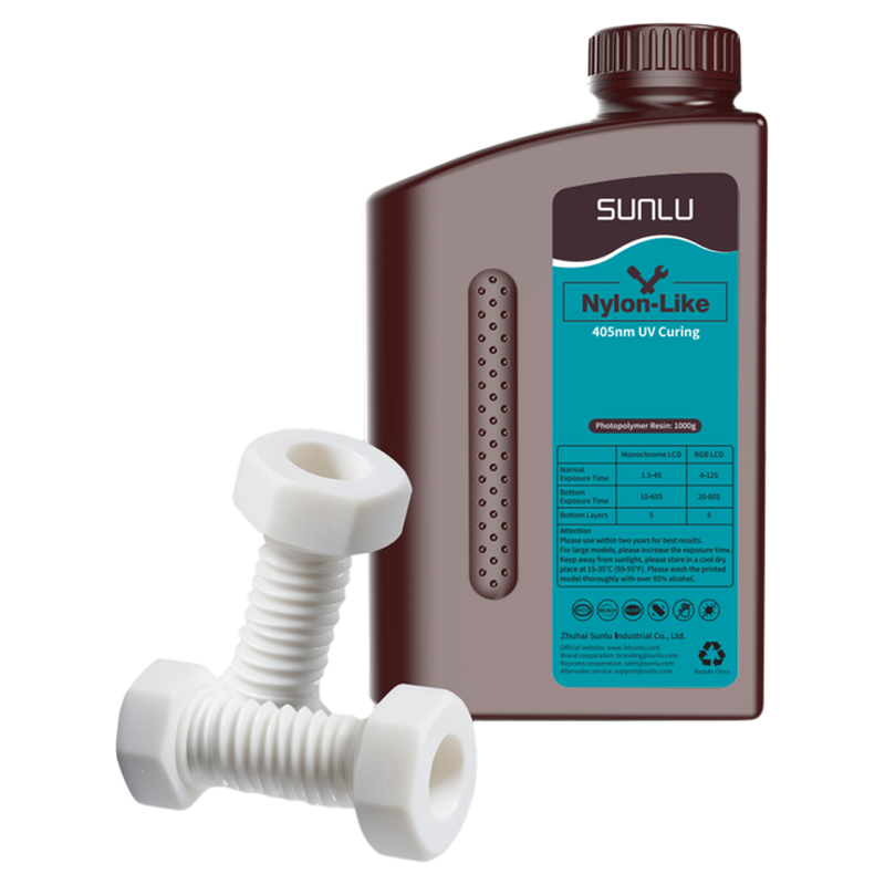三绿类PA光敏树脂3D打印耗材高韧性刚韧树脂可打孔攻丝光固化LCD耗材适用黑格爱乐酷光固化3D打印机类PA树脂