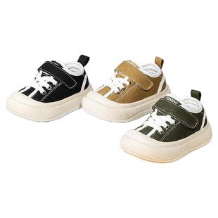 英贝米尼轻稳儿童帆布鞋男童鞋子春秋季新款布鞋软底防滑宝宝童鞋