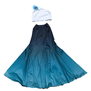 新款雨竹林舞蹈服演出服傣族舞蹈服雨竹林小蘭花儿童演出服伞道具