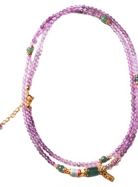 天然紫水晶手链十二星座