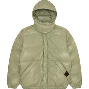 Aape旗舰店男装秋冬猿人徽章亮面嘻哈简约连帽面包羽绒服7633XXL
