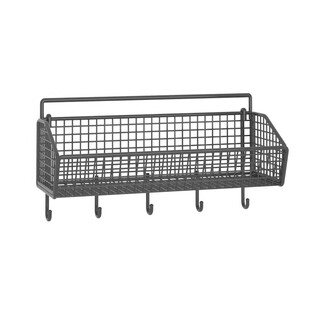 免打孔墙上悬挂式置物架床边零食挂架床头挂篮寝室放纸巾收纳架子