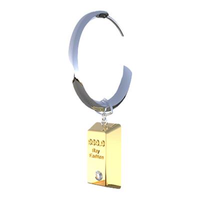 XYRAY金砖小众设计耳环耳钉