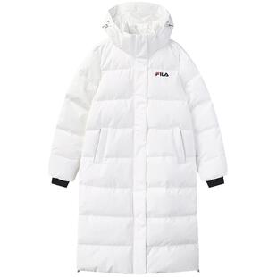 FILA 斐乐官方女士羽绒服2025年冬季保暖中长款时尚运动加厚外套
