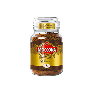 moccona摩可纳咖啡5号8号10号400g速溶冻干咖啡美式0糖0脂黑咖啡