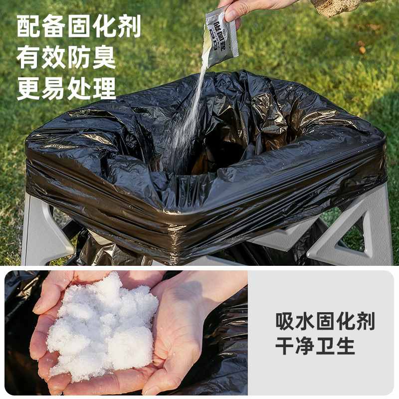 跨境新款户外露营车载马桶折叠马桶坐便器自驾游旅行凳便携式车载