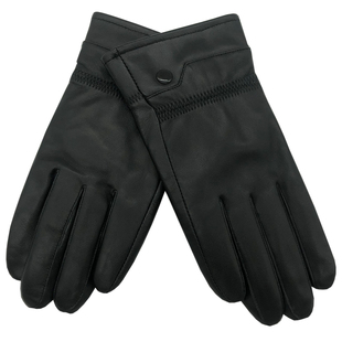 真皮手套男士保暖防水骑行薄款女士羊皮骑车手套加绒加厚冬季触屏