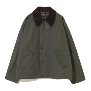 白宇同款 Barbour OS Transport日版复古宽松无蜡夹克外套风衣男