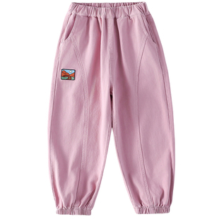 【不易起球】棉花堂儿童针织卫裤男女孩运动长裤新款休闲裤子加绒