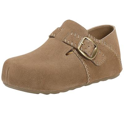 森达全包内增高勃肯鞋厚底女