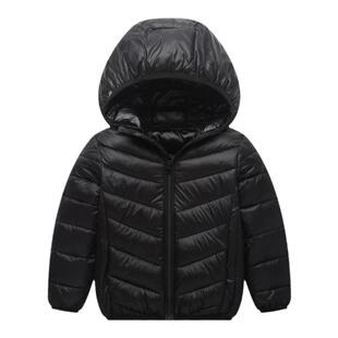 初春秋入冬童装轻薄款羽绒棉服连帽外套男女童中大童棉衣儿童棉袄
