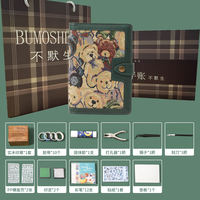 A6 Embroidery Artistic Niche Notebook, high appearance level, retro fabric notebook, blank diary, planner, stamped notebook thumbnail 8