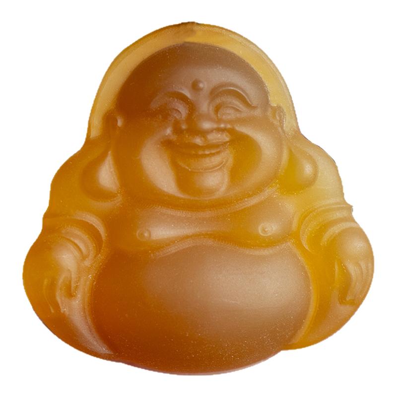 天然红玛瑙精雕弥勒佛项链