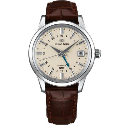 【双11活动中】GrandSeiko冠蓝狮gs奶油面机械正装手表男SBGM221G