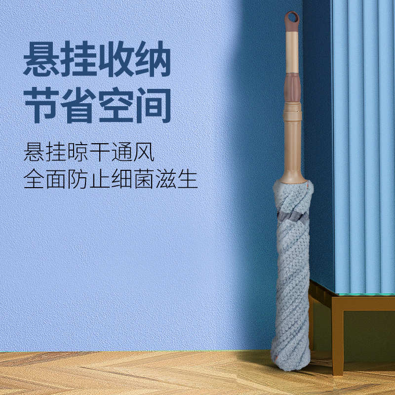 自拧水拖把家用老式免手洗旋转墩布懒人挤水干湿两用布条地拖瓷砖