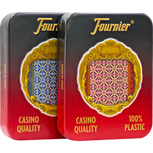 塑料扑克牌福尼尔西班牙原装进口梭哈高档桥牌PVC磨砂防水防折209