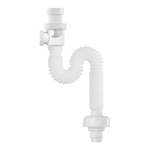 潜水艇面盆下水管横排侧排防臭下水软管洗脸盆手盆台盆下水器配件