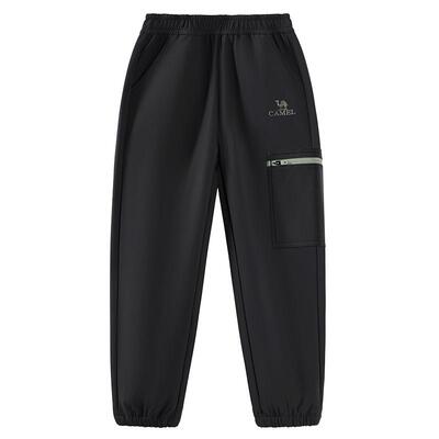 小骆驼男童软壳冲锋裤加厚