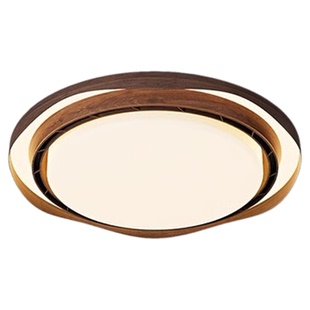 中古风无叶风扇灯卧室灯简约儿童房静音美式复古主卧室吸顶灯